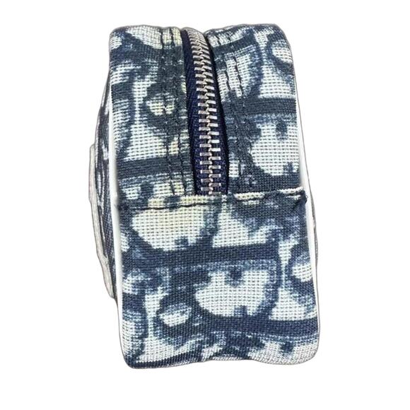 Christian Dior Trotter No. 1 Navy & White Cosmetic Pouch Bag (CDXX125) - Picture 5 of 15
